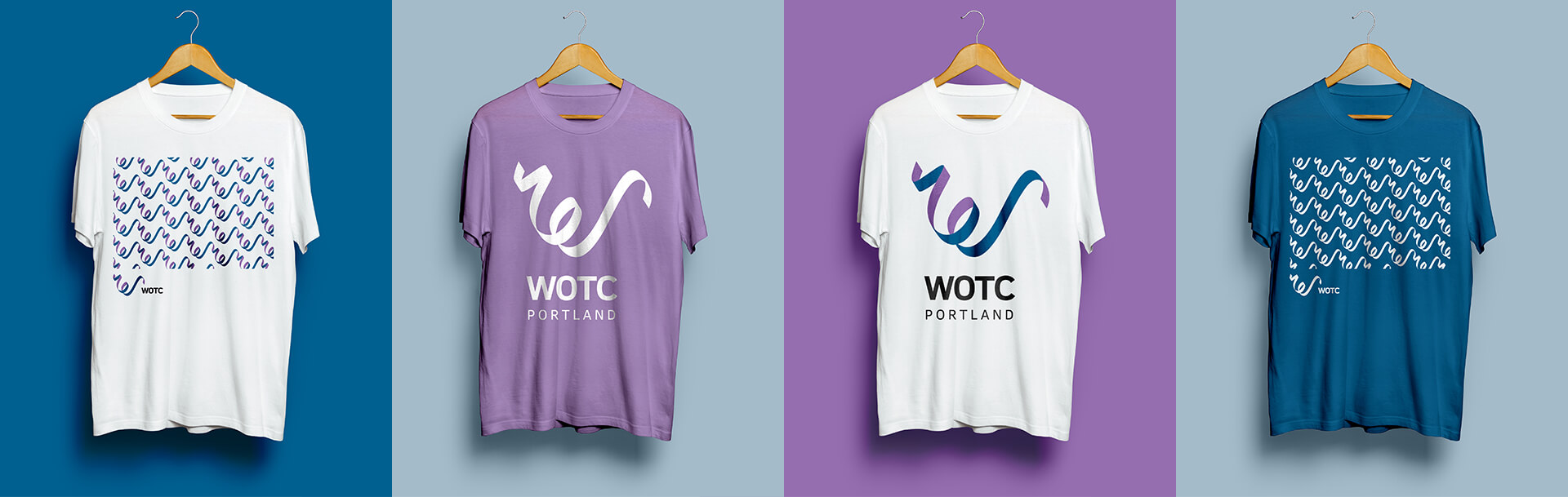T-shirt mockups whith the logo or patterns
