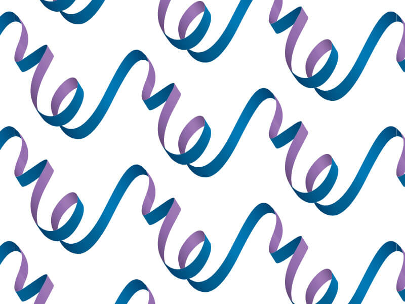 Shaded purple and blue pattern over a light background 